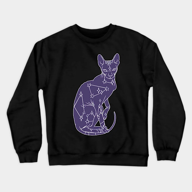 Catshirt, gothic occult cat lovers Crewneck Sweatshirt by The Brooklyn Vibe